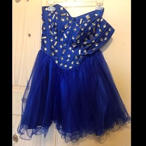 Blue jewel dress